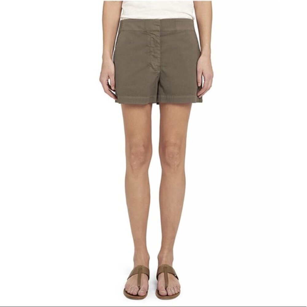 Theory Patton Mini Shorts in Ash Cotton Blend Size: 18 NWT